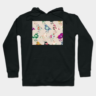 Bird Pattern Hoodie